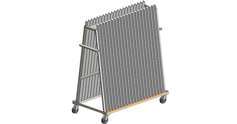 Glazing bead trolley