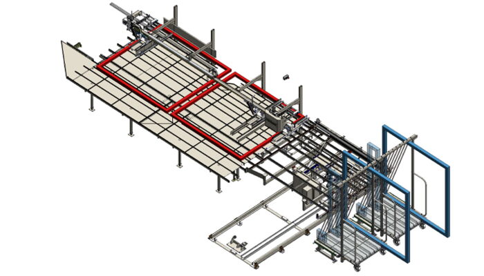 Drawing Destacking in trolley